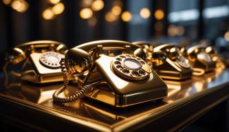 Außergewöhnliche Telefone: Gold und Glitzer