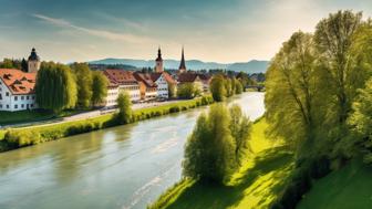 Fluss durch Kempten (Allgäu): Entdecke die Schönheit der Wasserwege