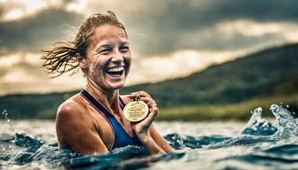 Nathalie Pohl aus Marburg schwimmt erfolgreich die „Ocean’s Seven“